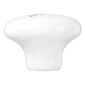 Zeemeermin zwemt met haak hart keramische knop (Zijkant)