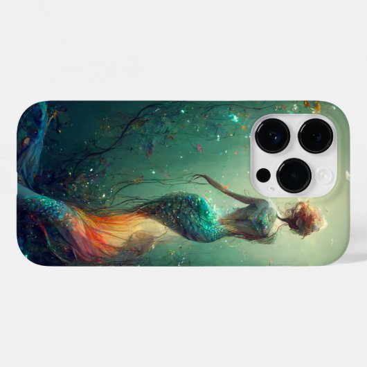 Zeemeermin zwemt weg Case-Mate iPhone case (Achterkant (horizontaal))