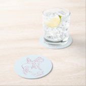 Zeemeerminafbeelding Ronde Kartonnen Onderzetter (Insitu)