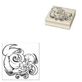 Zeemeerminbloem Rubberstempel (Gestempeld)