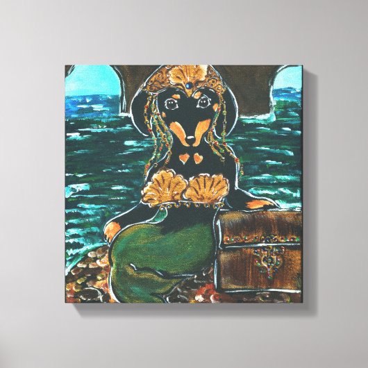 ZEEMEERMINDADELHOND CANVAS AFDRUK (Voorkant)