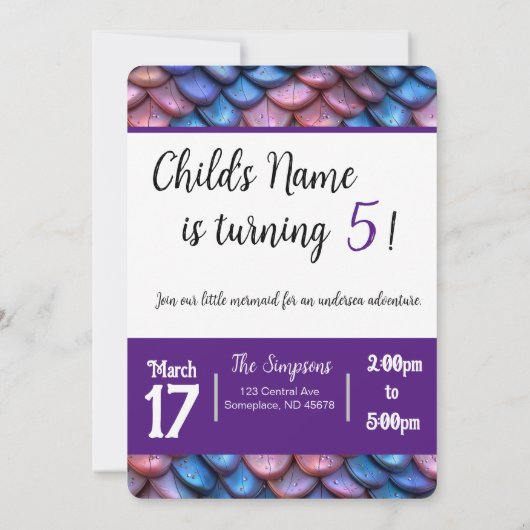 Zeemeerminenschubben Kaart (Achterkant)