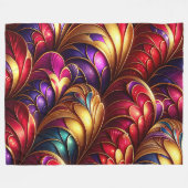 " zeemeermineschalen - levendige onderwaterkunst" fleece deken (Voorkant (Horizontaal))