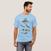 Zeemeerminfiguren T-shirt (Voorkant volledig)