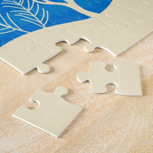  Zeemeerminnaar, gepersonaliseerd Kinder Blauwe Oc Legpuzzel (Zijkant)