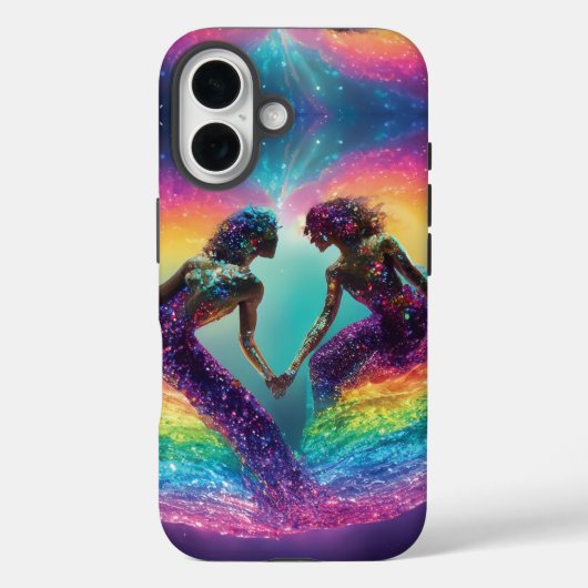 Zeemeerminnaars Dromen Abstracte Kosmische Regenbo Case-Mate iPhone Case (Achterkant)