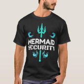 Zeemeerminnelijke beveiliging Birthday Gift Swimme T-shirt (Voorkant)