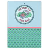 Zeemeerminnelijke vangst van de dag klembord (Achterkant)