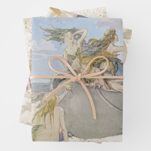  Zeemeerminnelijke zeeschok Beach Starfish Decoupa Inpakpapier Vel (In situ)