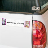 Zeemeerminnen aan boord van de bumperklever bumpersticker (Op Truck)