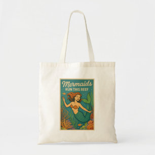 Zeemeerminnen Beheersen Dit Rif   Retro Koraal Vis Tote Bag