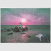 Zeemeerminnen bij Sunset Decoupage Tissue Paper Tissuepapier (Voorkant)