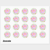 Zeemeerminnen Blauw  Ronde Sticker (Vel)