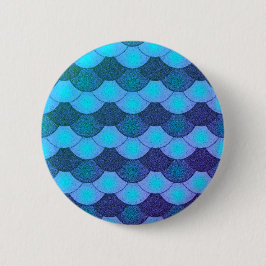 Zeemeerminnen - Blauwe Glow Ronde Button 5,7 Cm