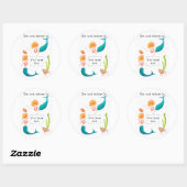 Zeemeerminnen Boekplaten Ronde Sticker (Vel)