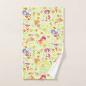 Zeemeerminnen Citroen Groen  Bad Handdoek (Handdoek)