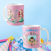 Zeemeerminnen Custom Foto Mok Kids Verjaardag Favo