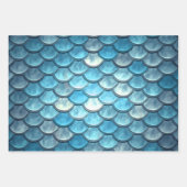 Zeemeerminnen die papierbladen overvullen inpakpapier vel (Voorkant)