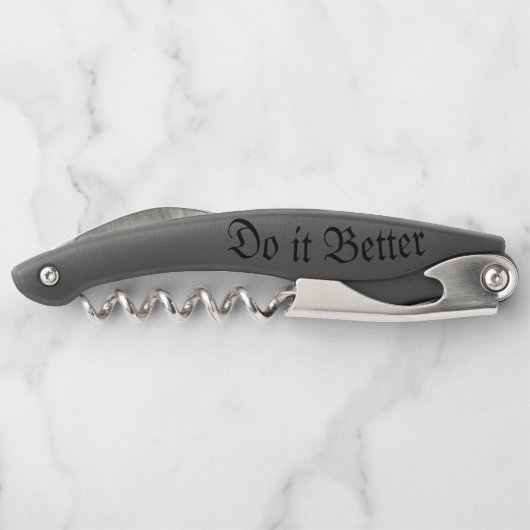 "Zeemeerminnen doen het beter" Flesopener Kurkentrekker (Achterkant)