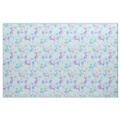 Zeemeerminnen dromen op Pastel Blue Stof (Fat Quarter)