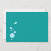 Zeemeerminnen en ballonnen zwemmen partij kaart (Achterkant)