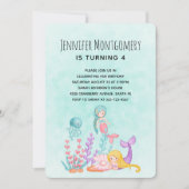 Zeemeerminnen en kwallen onder het Zee van de gebo Kaart (Voorkant)