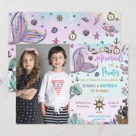 Zeemeerminnen en Piraten Gezamenlijke Verjaardag O Kaart