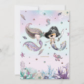 Zeemeerminnen en piraten tweeling broers en zussen kaart (Achterkant)