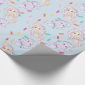  zeemeerminnen en Snoep-inktensreep Cadeaupapier (Hoek)