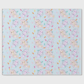  zeemeerminnen en Snoep-inktensreep Cadeaupapier (Vlak)