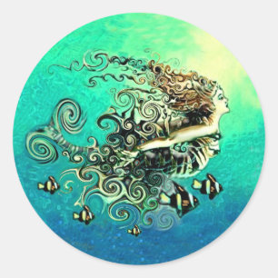 Zeemeerminnen Fantasy Myth Stickers