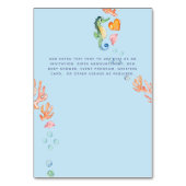 Zeemeerminnen FOTO Baby Shower Feestje Kaart (Achterkant)