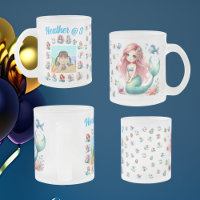 Zeemeerminnen Frosted Glass Mok Kids Verjaardagsgu