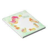 Zeemeerminnen Groen Notitieblok (Schuin)