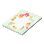 Zeemeerminnen Groen Notitieblok (Linkerzijde)