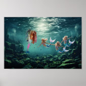 Zeemeerminnen hebben plezier. poster (Voorkant)