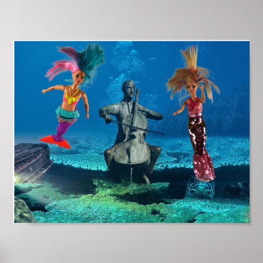 Zeemeerminnen hebben plezier. poster (Voorkant)