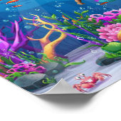 Zeemeerminnen hebben plezier. poster (Hoek)