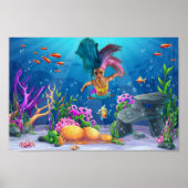 Zeemeerminnen hebben plezier. poster (Voorkant)