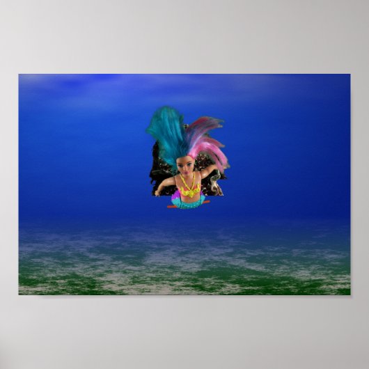 Zeemeerminnen helpen de kreeften. poster (Voorkant)