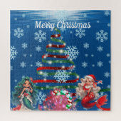 Zeemeerminnen Kerstpuzzel Legpuzzel (Verticaal)