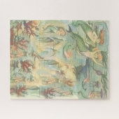  zeemeerminnen koraal en kwal legpuzzel (Horizontaal)