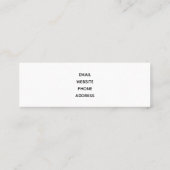 Zeemeerminnen & Kwallen Onder het Zee Waterverf Mi Mini Visitekaartje (Achterkant)