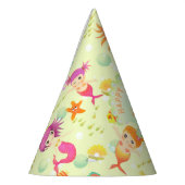 Zeemeerminnen Lemon Green Feesthoedjes (Links)