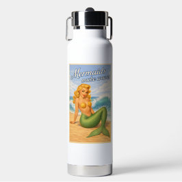 Zeemeerminnen maken golven Retro strand Pin-Up Mer Waterfles