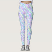 Zeemeerminnen met een gemarmerd inkeppatroon leggings (Voorkant)