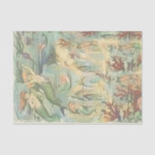 zeemeerminnen met koraal en kwal tissuepapier (Voorkant)