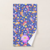Zeemeerminnen Navy Blue Bad Handdoek (Handdoek)