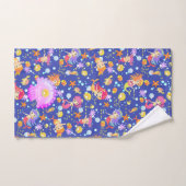 Zeemeerminnen Navy Blue Bad Handdoek (Handdoek)