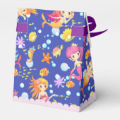 Zeemeerminnen Navy Blue Bedankdoosjes (Achterkant)